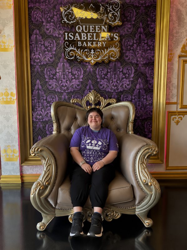 Isabella at Queen Isabella's Bakery